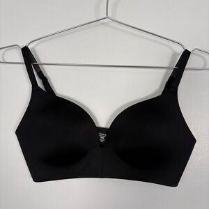 NWT Soma Women Wireless Push Up Bra 34D Black Seamless Padded 570360507